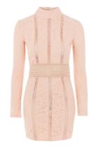 Topshop *lace High Neck Dress By Rare