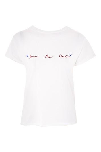 Topshop 'you Me Oui' Slogan T-shirt