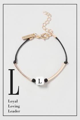 Topshop L Initial Bracelet
