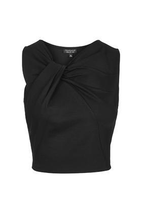 Topshop Knot Front Crop Top