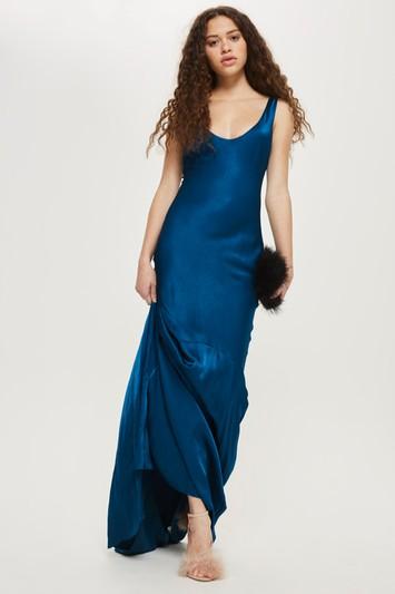Topshop *satin Fishtail Gown
