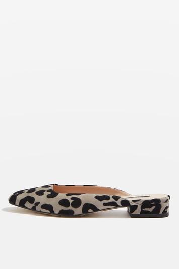 Topshop Kat Squared Flat Mule Sandals