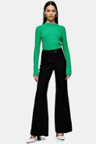 *black Extreme Flare Trousers By Topshop Boutique