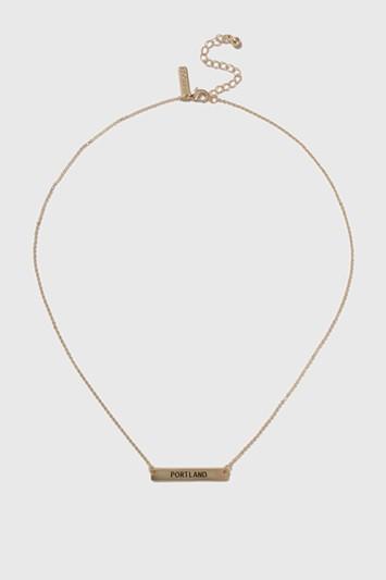 Topshop 'portland' Bar Necklace