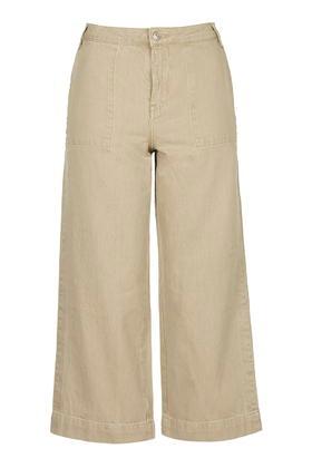 Topshop Moto Camel Denim Culottes