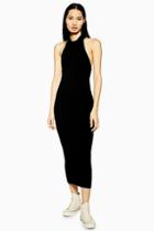 Topshop *knitted Halter Neck Dress By Boutique
