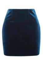 Topshop Bonded Velvet Pelmet Skirt
