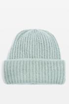 Topshop Ribbed Turn Up Beanie
