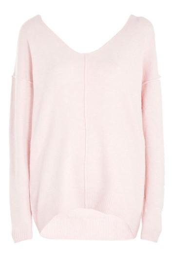 Topshop Super Soft Longline V-neck Jumper