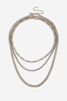 Topshop Gold Mix Chain Choker Necklace Pack