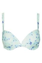 Topshop *fuller Bust Marble Plunge Bikini Top By Wolf & Whistle