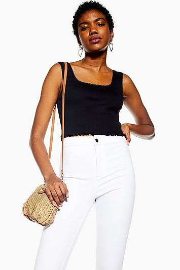 Topshop Picot Trim Vest