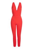 Topshop *bow Back Jumpsuit By Oh My Love