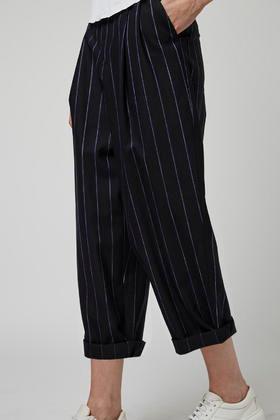 Topshop Stripe Mensy Trousers By Boutique