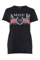 Topshop Tall 'amour' T-shirt