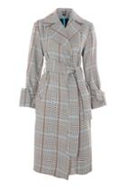 Topshop Tall Lightweight Checked Coat