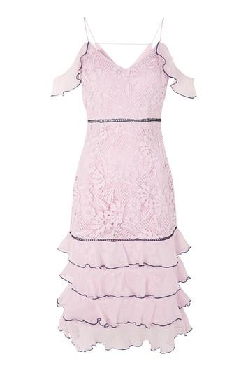 Topshop Soft Ruffle Midi Dress