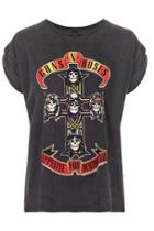 Topshop Guns And Roses Tour Tee By And Finally