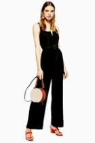 Topshop Hexagon Trim Jumpsuit