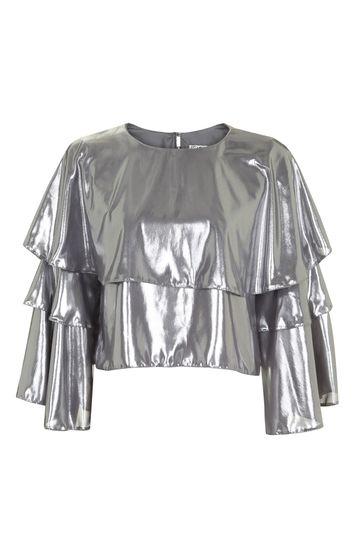 Topshop *layered Sleeve Top By Love