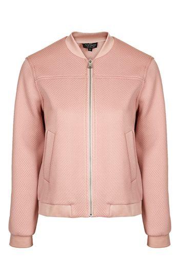 Topshop Petite Textured Bomber Jacket