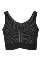 Topshop Reflective Cross-back Crop By Ivy Park