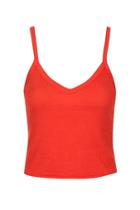 Topshop Wide Strap Ribbed Cami