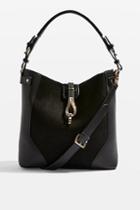 Topshop Max Metal Clasp Hobo Bag