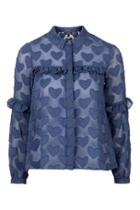 Topshop Burnout Heart Shirt