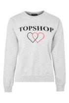 Topshop 'topshop' Slogan Sweatshirt
