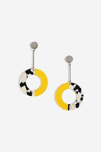 Topshop Mixed Resin Stick Drop Earrings