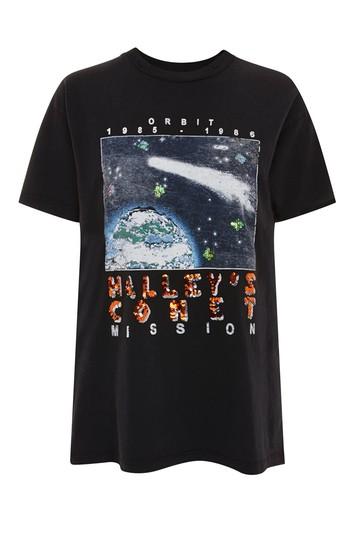 Topshop Halley's Comet T-shirt By Tee & Cake