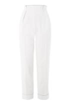 Topshop Topstitched Tapered Trousers