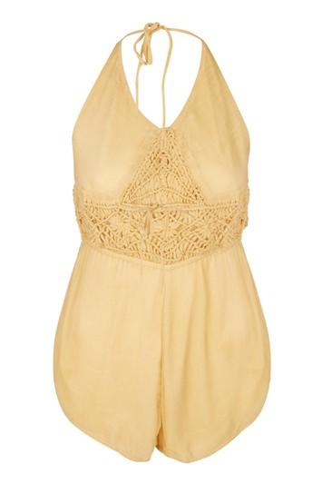 Topshop *anahi Silk Playsuit By Flook