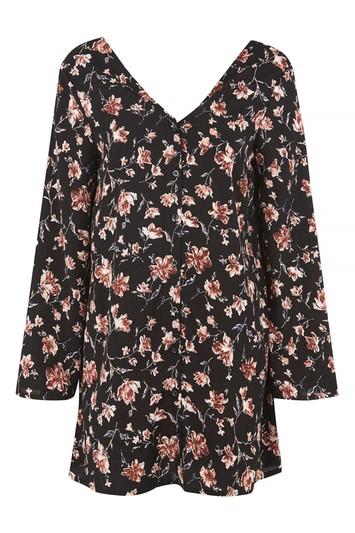 Topshop *button Front Dress By Glamorous
