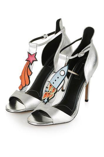 Topshop Rocket Detailed Heeled Sandals