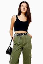 Topshop Black Cropped Camisole Top