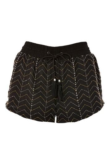 Topshop Beaded Flippy Shorts