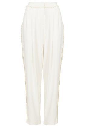 Topshop **frayed Seam Trousers By Unique