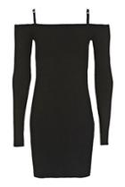 Topshop Brastrap Bardot Tunic Dress