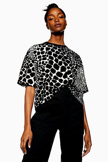 Topshop Giraffe Boxy T-shirt