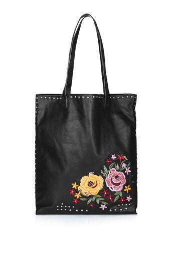 Topshop Tango Embroidered Shopper