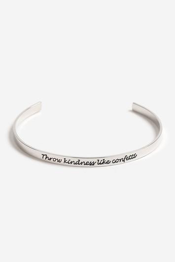 Topshop 'throw Kindness Like Confetti' Bangle