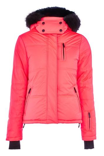 Topshop Pink Ski Puffer Jacket