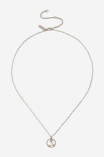 Topshop *pisces Horoscope Ditsy Necklace