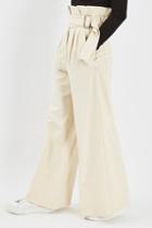 Topshop *wide Leg Belted Trousers By Boutique