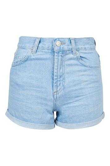 Topshop Tall Blue Denim Rosa Shorts