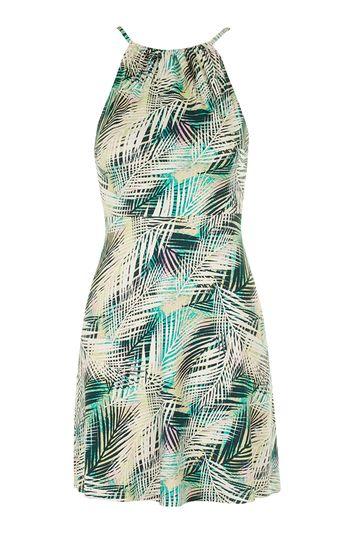 Topshop Petite Tropical Print Sundress