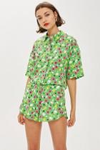 Topshop *ditsy Print Shirt By Boutique