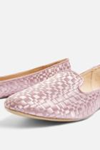 Topshop Textured Woven Slippers